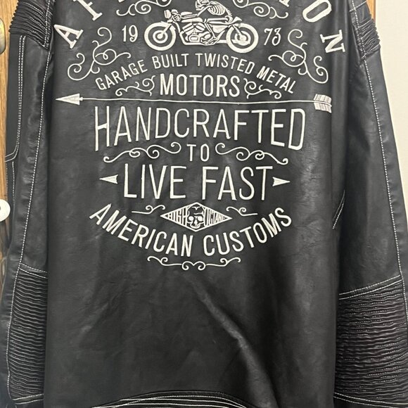Affliction Black label Faux Leather jacket - Picture 3 of 4